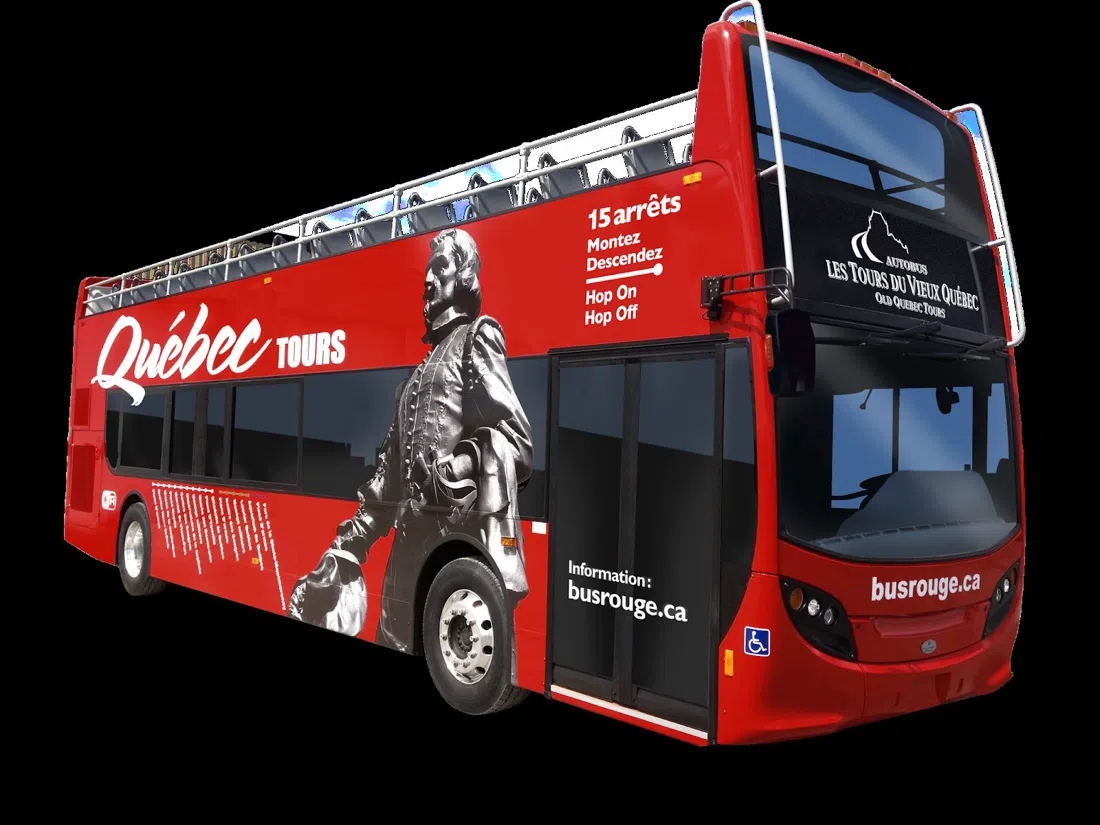 Unitours (Bus Rouge / Red Bus double-decker hop-on hop-off), Quebec