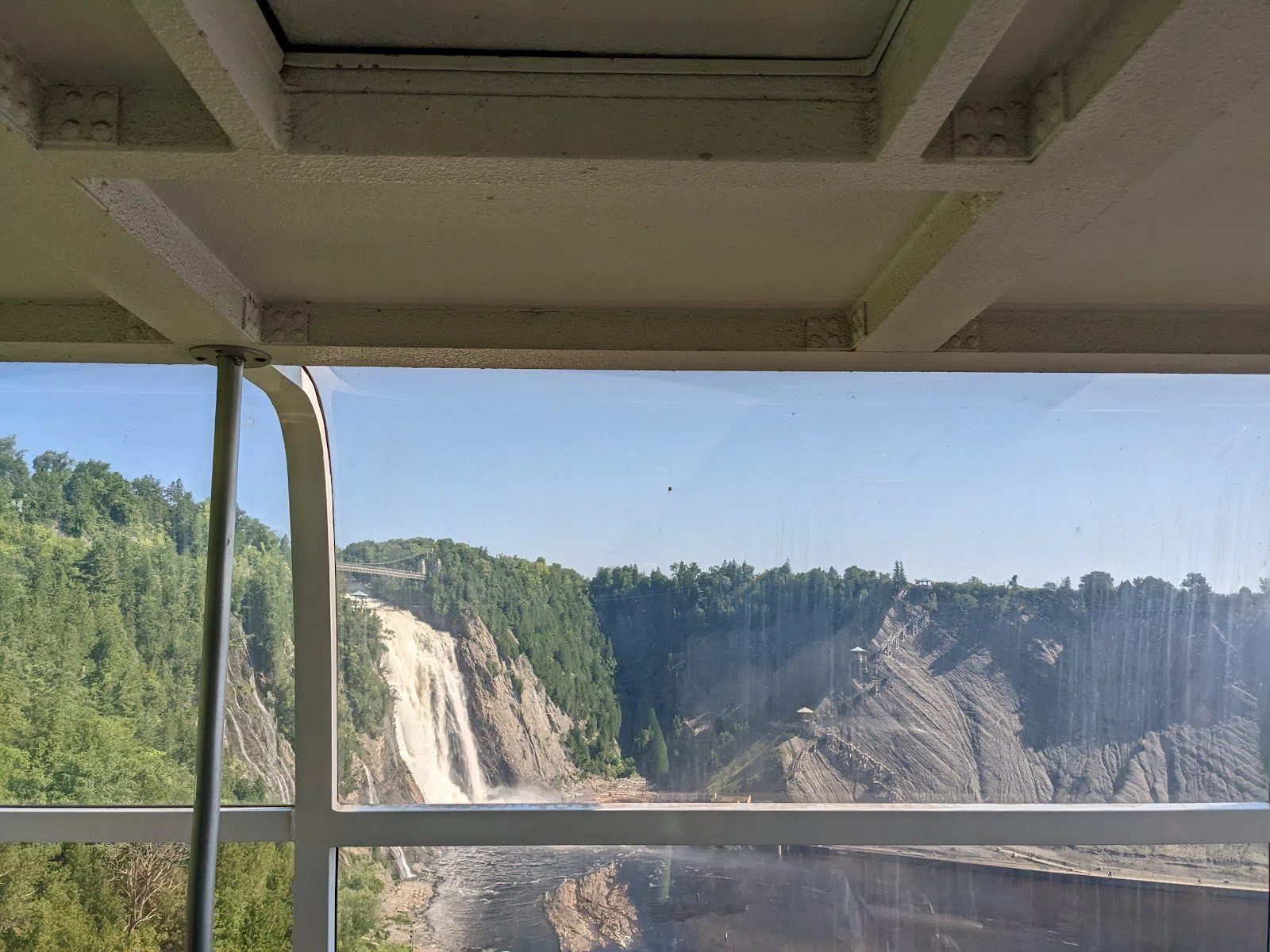 Quebec's Montmorency Falls in October and Its 487 Steps