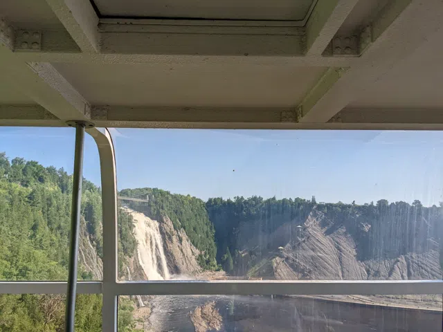 Quebec's Montmorency Falls in October and Its 487 Steps